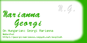 marianna georgi business card